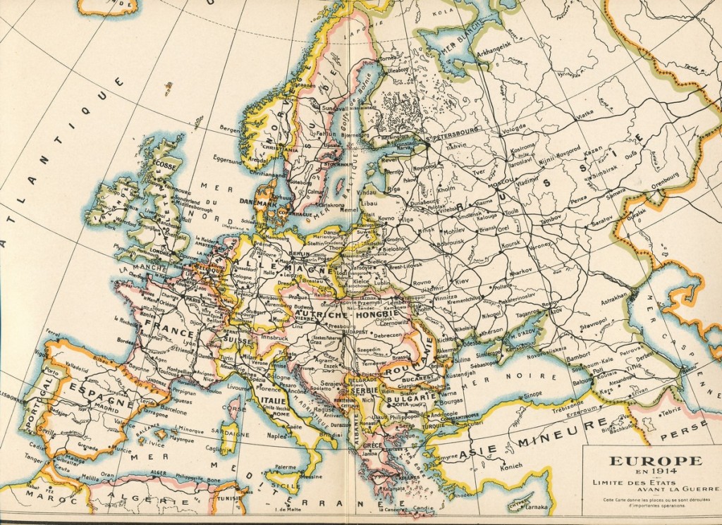 L'Europe avant 1914 retaille