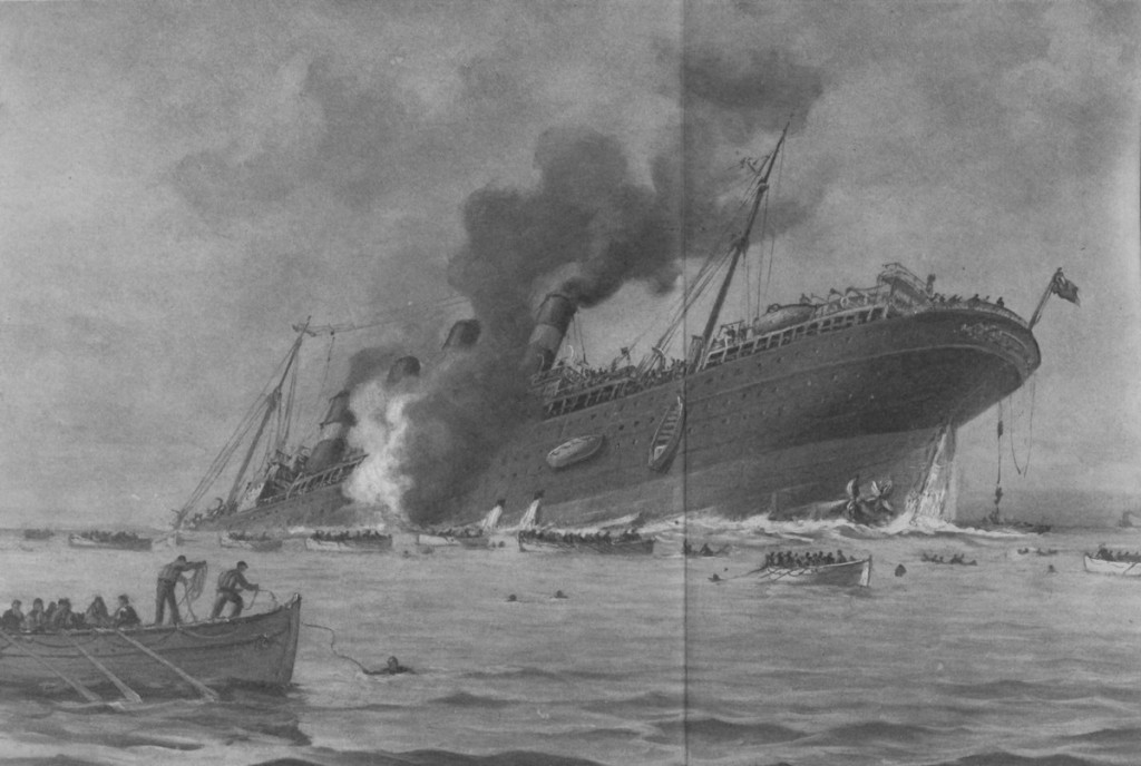 Torpillage de la Lusitania retaille